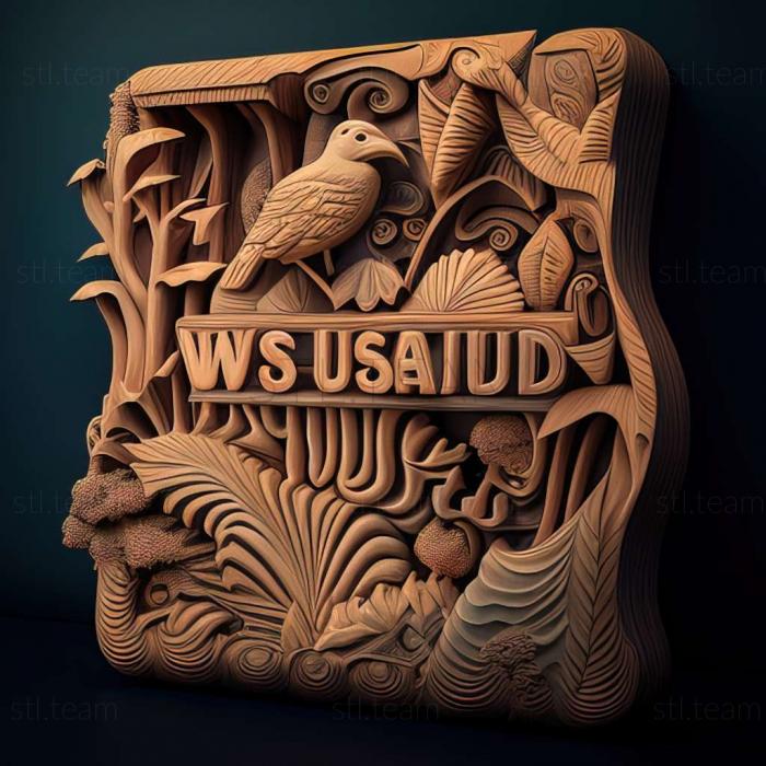 3D model Wild Island Quegame (STL)